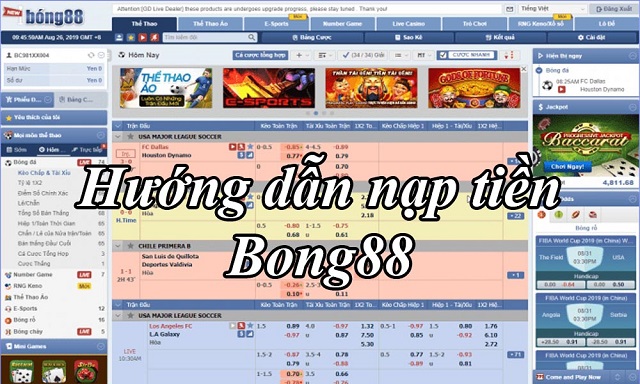 Hướng dẫn nạp tiền Bong88